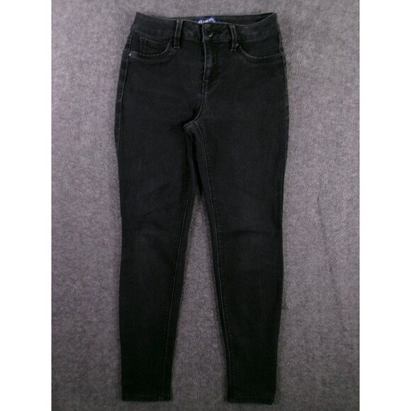Blue Spice Jeans Women 1 Black Slim Fit Jegging Mid Rise Dark Wash Minimal Prep - Picture 1 of 12